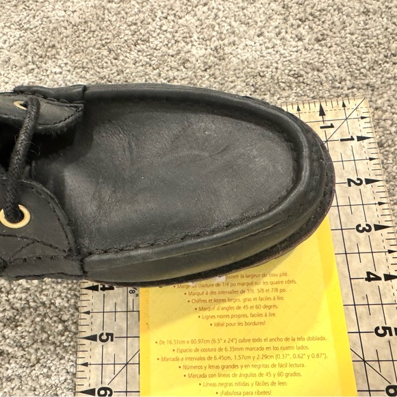 Vintage Polo Ralph Lauren Wolcott Boots Black Oiled Leather with Big Polo Patch - Picture 8 of 9